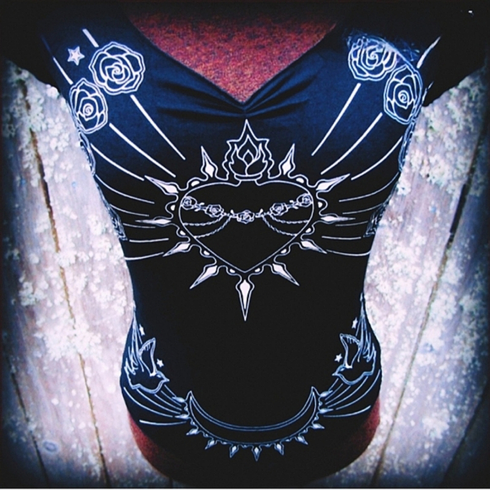 Witchcore fitted women's T-shirt Small to Medium